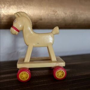 Vintage McDonalds Happy Meal Toy Muppet Babies Rolling Horse 1986